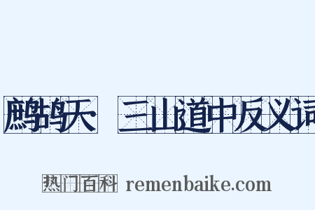 鹧鸪天·三山道中反义词是什么意思的图片